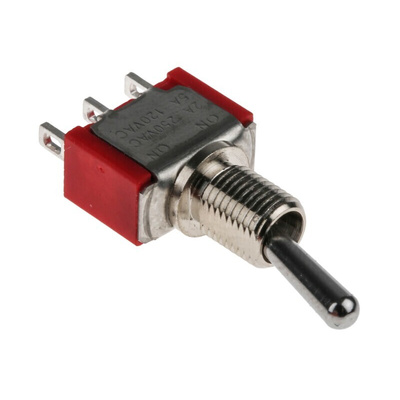 RS PRO Toggle Switch, Panel Mount, On-On, SPDT, Solder Terminal