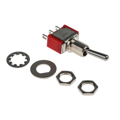 RS PRO Toggle Switch, Panel Mount, On-On, SPDT, Solder Terminal
