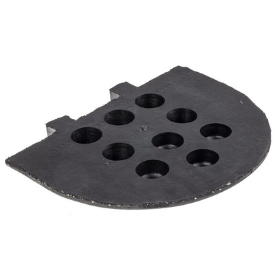 RS PRO Rubber Speed Bump End Cap, 300mm x 250 mm x 55 mm, 30km/h Speed Limit