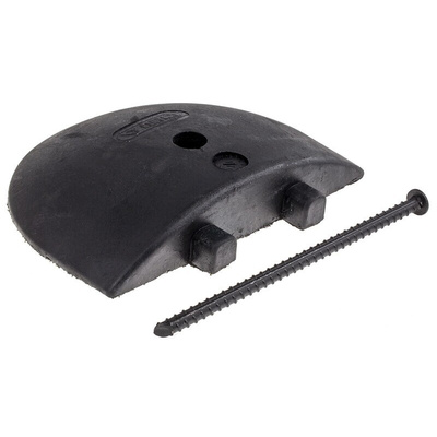 RS PRO Rubber Speed Bump End Cap, 300mm x 250 mm x 55 mm, 30km/h Speed Limit