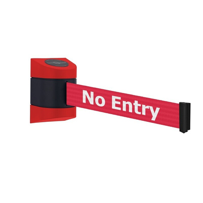 Tensator Red Retractable Barrier, 4.6m, Red Tape