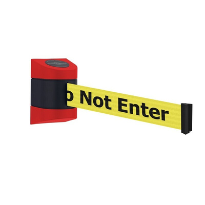 Tensator Yellow Retractable Barrier, 4.6m, Yellow Tape