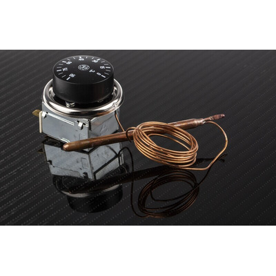 RS PRO Capillary Thermostat, +90°C Max, SPDT, Automatic Reset, Panel Mount