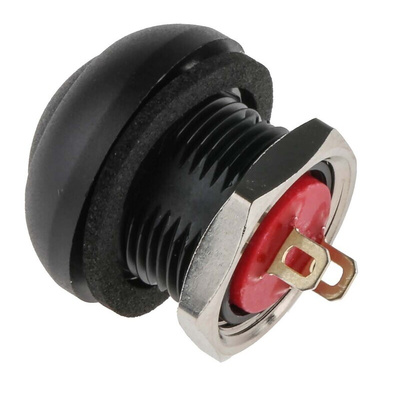 RS PRO Miniature Push Button Switch, Momentary, Panel Mount, 13.6mm Cutout, SPST, 32/50/125V ac, IP67