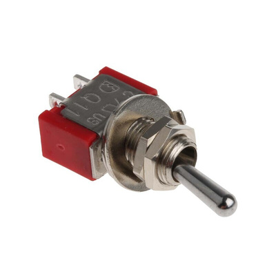 RS PRO Toggle Switch, Panel Mount, On-Off, SPST, Solder Terminal, 28V dc