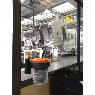 Skipper Orange Plastic Dispenser