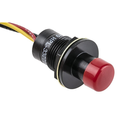 Hall Effect Switch Button Through Hole, -40 → +85°C