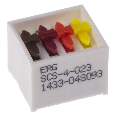 ERG 4 Way Through Hole DIP Switch 4PDT