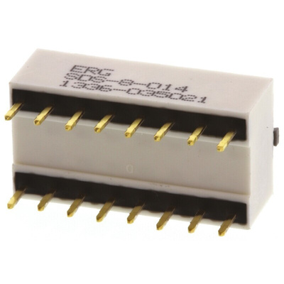 ERG 8 Way Through Hole DIP Switch SPST, Directing Switch Actuator