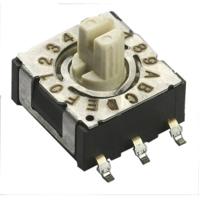 CTS 16 Way Surface Mount Rotary Switch SPST, Rotary Actuator