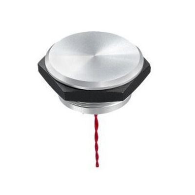 APEM Piezo Switch, Momentary, 1NO, IP68, IP69K, Flying Lead, 1 A, -40 → +75°C Natural