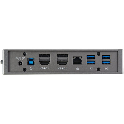 DK30A2DHUUE | StarTech.com Dual Monitor 4K USB-C Laptop Docking Station with DisplayPort, HDMI - 6 x USB ports, USB A, USB C