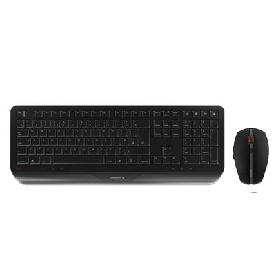 JD-7000GB-2 | Cherry Keyboard & Mouse Set Wireless Ergonomic QWERTY (UK) Black
