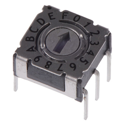 Hartmann 16 Way Through Hole DIP Switch 16P, Rotary Flush Actuator