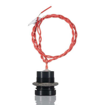 APEM Piezo Switch, SPST, IP68, Flying Lead, 200 mA @ 24 V dc, -40 → +75°C