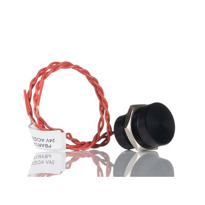 APEM Piezo Switch, SPST, IP68, Flying Lead, 200 mA @ 24 V dc, -40 → +75°C