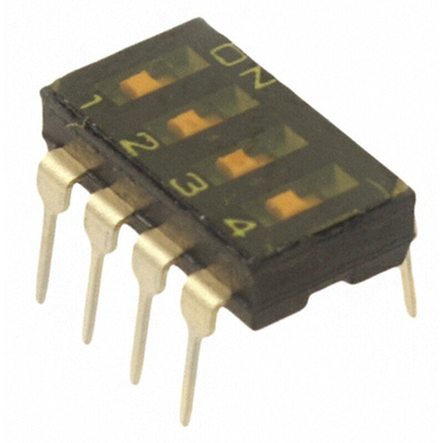 Omron 4 Way Through Hole DIP Switch 4PST