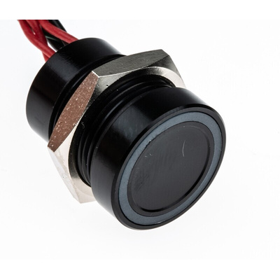 APEM Illuminated Piezo Switch, Momentary, Pulse, SPST, IP68, Through Hole, 200 mA @ 24 V dc, -40 → +75°C