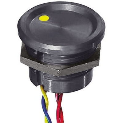 APEM Illuminated Piezo Switch, Momentary, Pulse, SPST, IP68, Wire Lead, 200 mA @ 24 V dc, -40 → +75°C