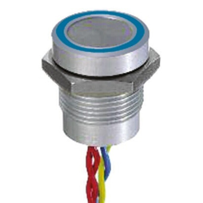 APEM Illuminated Piezo Switch, Momentary, Pulse, SPST, IP68, Flying Lead, 200 mA @ 24 V dc, -40 → +75°C