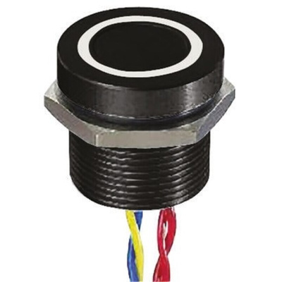 APEM Illuminated Piezo Switch, Momentary, Pulse, SPST, IP68, Flying Lead, 200 mA @ 24 V dc, -40 → +75°C