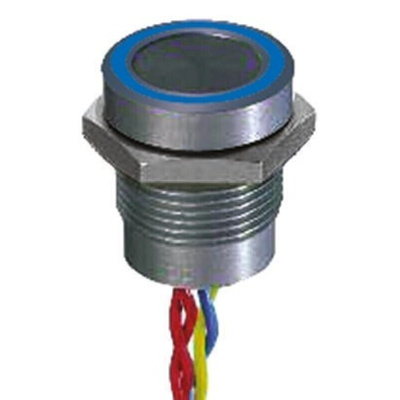 APEM Illuminated Piezo Switch, Momentary, Pulse, SPST, IP68, Flying Lead, 200 mA @ 24 V dc, -40 → +75°C