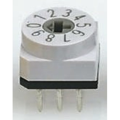 APEM 4 Way Through Hole DIP Switch SPST, Rotary Flush Actuator