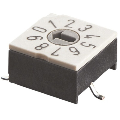 APEM 10 Way Surface Mount DIP Switch SPST, Rotary Flush Actuator