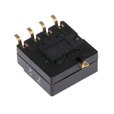KNITTER-SWITCH 16 Way Surface Mount DIP Switch, Rotary Flush Actuator
