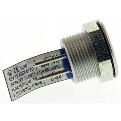 Schurter Piezo Switch, SPST, IP67, IP69K, Through Hole, 40 mA, -20 → +60°C