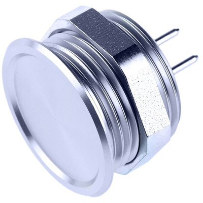 Schurter Piezo Switch, Momentary, SPST, IP67, IP69K, Through Hole, 100 mA, -40 → +85°C Natural