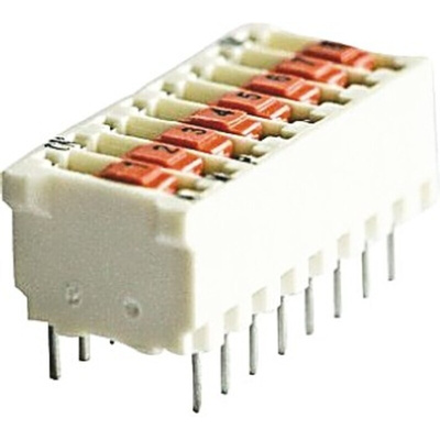 TE Connectivity 3 Way Through Hole DIP Switch SPST