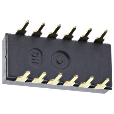 TE Connectivity 6 Way Through Hole DIP Switch SPST, Extended Slide Actuator