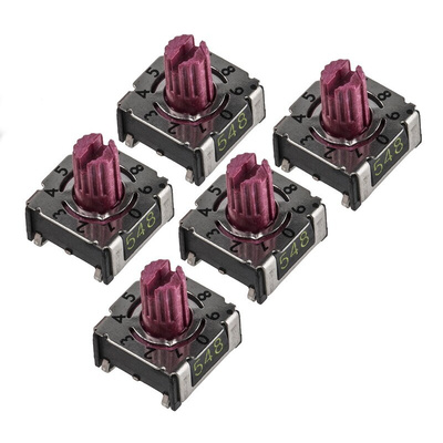 Hartmann 10 Way Surface Mount DIP Switch, Spindle Actuator