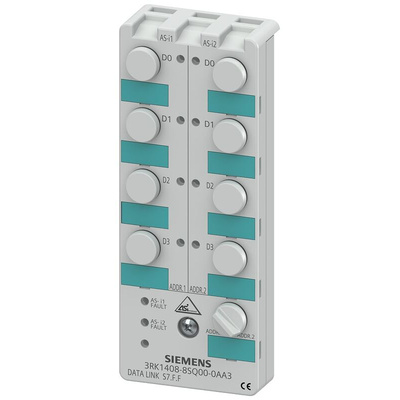 Siemens 3RK1408 Series Coupler for Use with Digital I/O modules, IP67 - K20, Digital, Digital