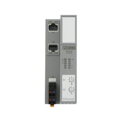 Phoenix Contact AXL F BK SAS Series Fieldbus Interface Module for Use with Ethernet (IEC 61850, MMS and GOOSE), 24 V dc