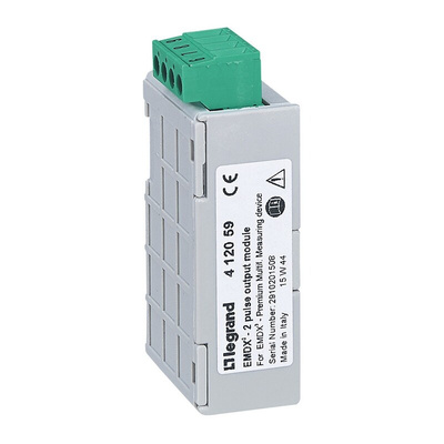 Legrand EMDX3 Series PLC Expansion Module for Use with 412053 Multi Function Measuring Unit, Pulse