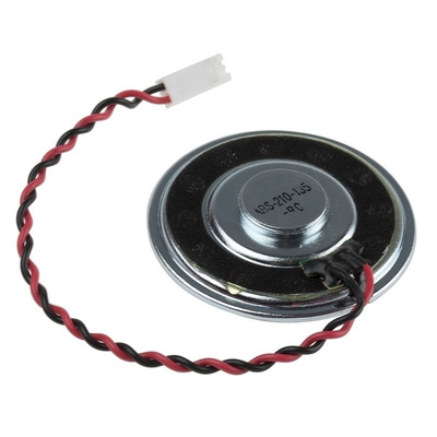 RS PRO 8Ω 1.5W Miniature Speaker 50mm Dia. , 135mm Lead Length, 50 (Dia.) x 7.6mm