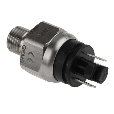 Gems Sensors Pressure Switch, 0.7bar Min, 4.1bar Max, SPST-NO Output