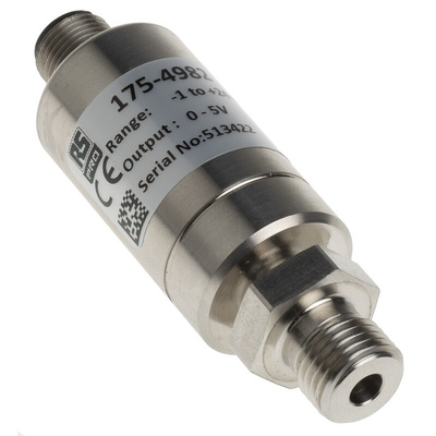 RS PRO Pressure Sensor, -1bar Min, 24bar Max, Analogue Output, Relative Reading