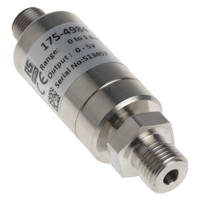 RS PRO Pressure Sensor, 0bar Min, 1bar Max, Analogue Output, Relative Reading
