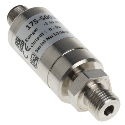RS PRO Pressure Sensor, -1bar Min, 9bar Max, Analogue Output, Relative Reading