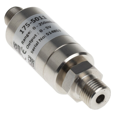 RS PRO Pressure Sensor, 0bar Min, 0.25bar Max, Analogue Output, Relative Reading