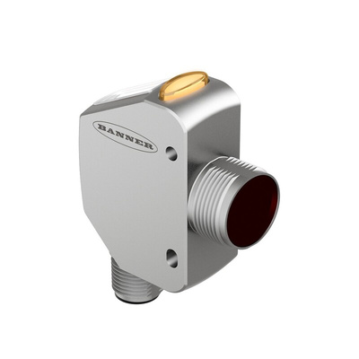 Banner Distance Photoelectric Sensor, Block Sensor, 25 mm → 100 mm Detection Range