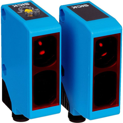 Sick Through Beam Photoelectric Sensor, Block Sensor, 0 → 50 m Detection Range