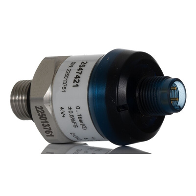 RS PRO Pressure Sensor, 0bar Min, 1bar Max, Gauge Reading