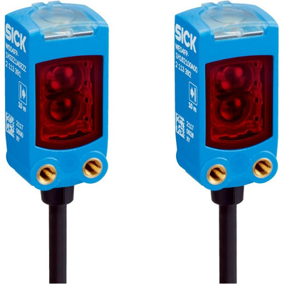 Sick Through Beam Photoelectric Sensor, Miniature Sensor, 10 m Detection Range