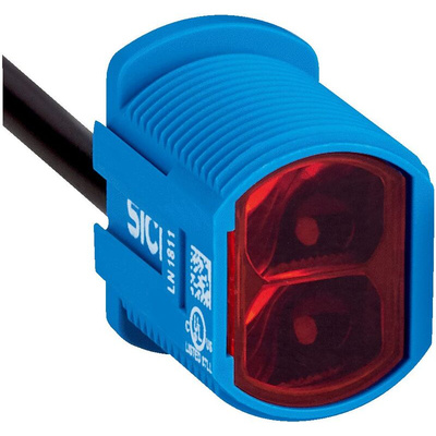 Sick Retroreflective Photoelectric Sensor, Rectangular Sensor, 0 → 7.8 mm Detection Range