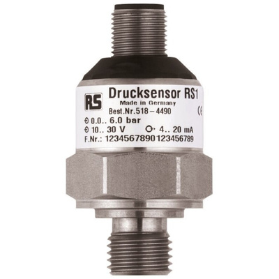 RS PRO Pressure Switch, 0bar Min, 25bar Max, Analogue Output, Gauge Reading