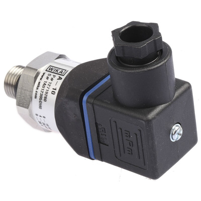 WIKA A-10 Series Pressure Transmitter, 0bar Min, 10bar Max